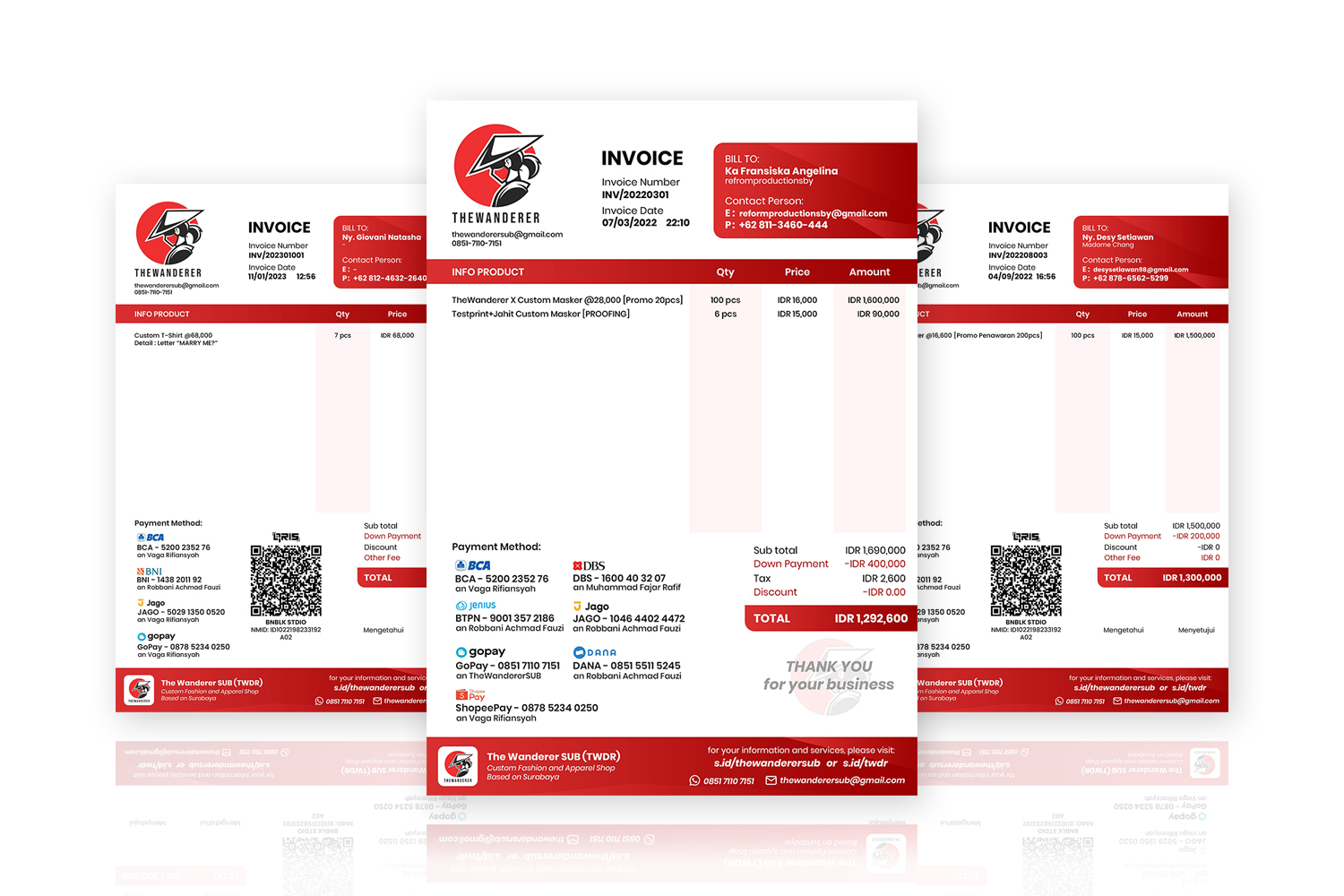 Digital Invoice THEWANDERER