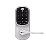 64f09cfce0b85988b4531eb3 yale assure lever touchscreen with wi fi and bluetooth satin nickel front