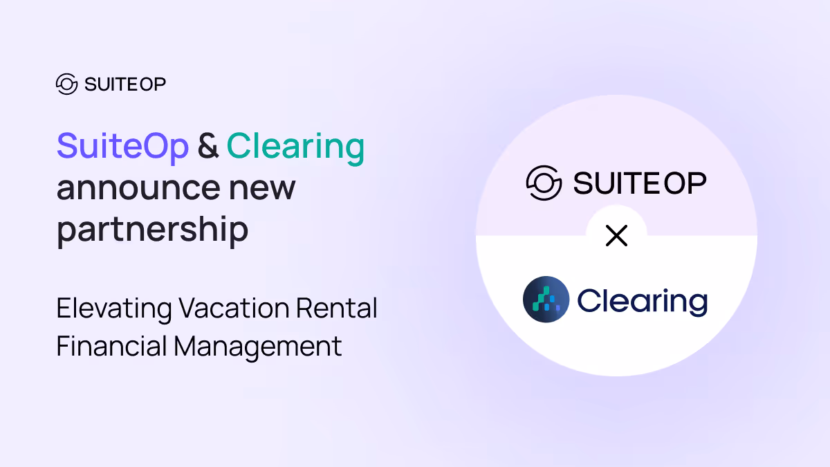 Experience the future of vacation rental management with SuiteOp and Clearing's partnership. Automate upsell bookkeeping and boost guest satisfaction with our innovative integration.