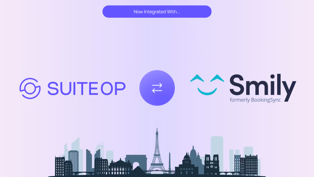 SuiteOp integrates with French rental software Smily to bring powerful automation to European property managers. Streamline operations from booking to checkout with seamless PMS integration