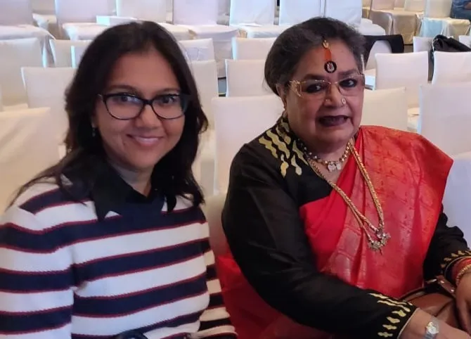 Bharti garg with Usha utthap