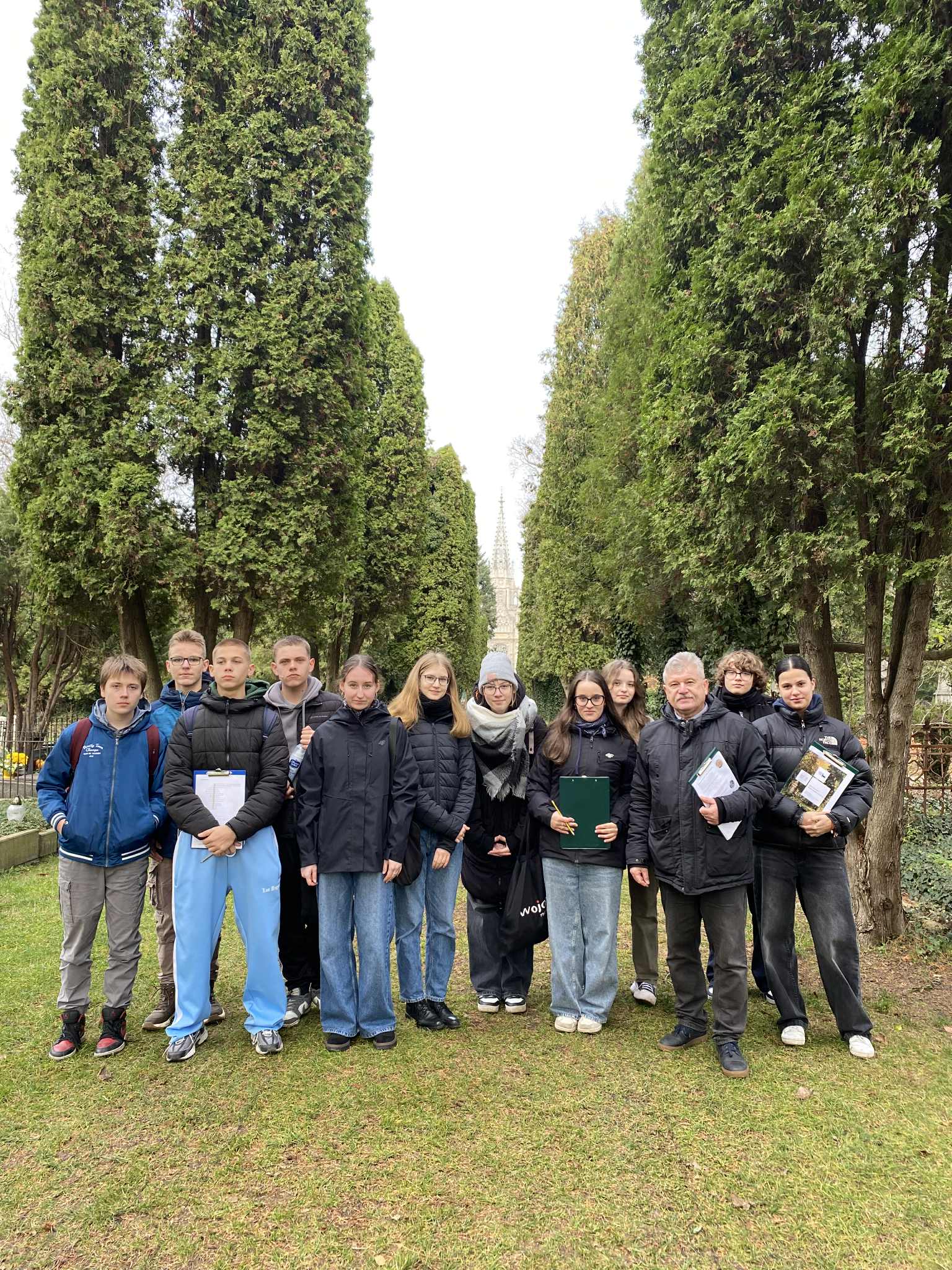 Spacer licealistów na Ogrodowej