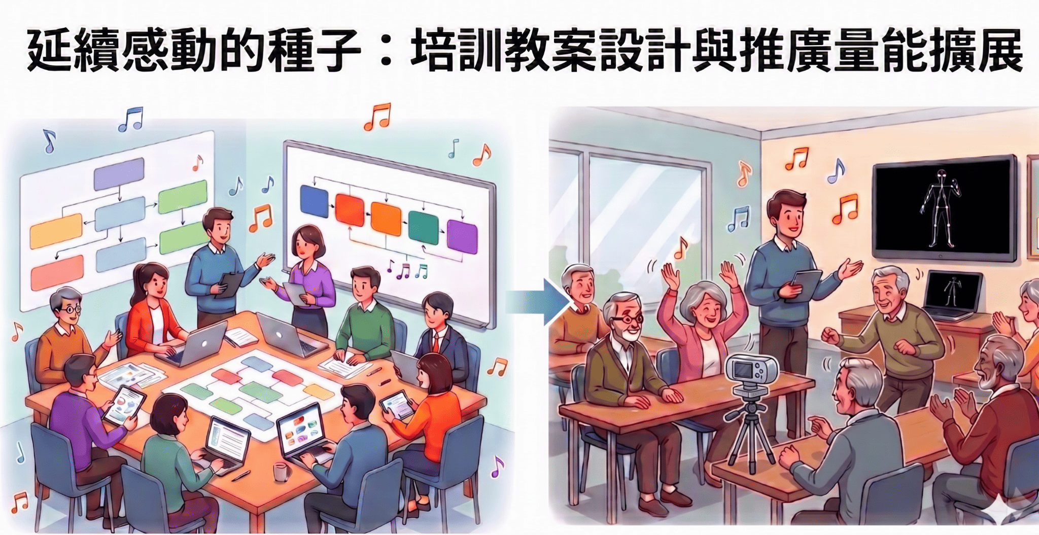延續感動的種子:培訓教案設計與推廣量能擴展