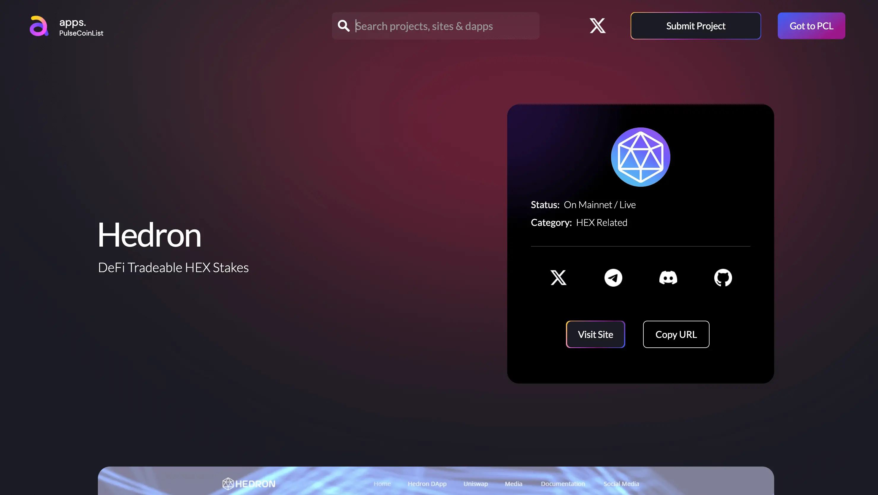 Hedron - DeFi Tradeable HEX Stakes