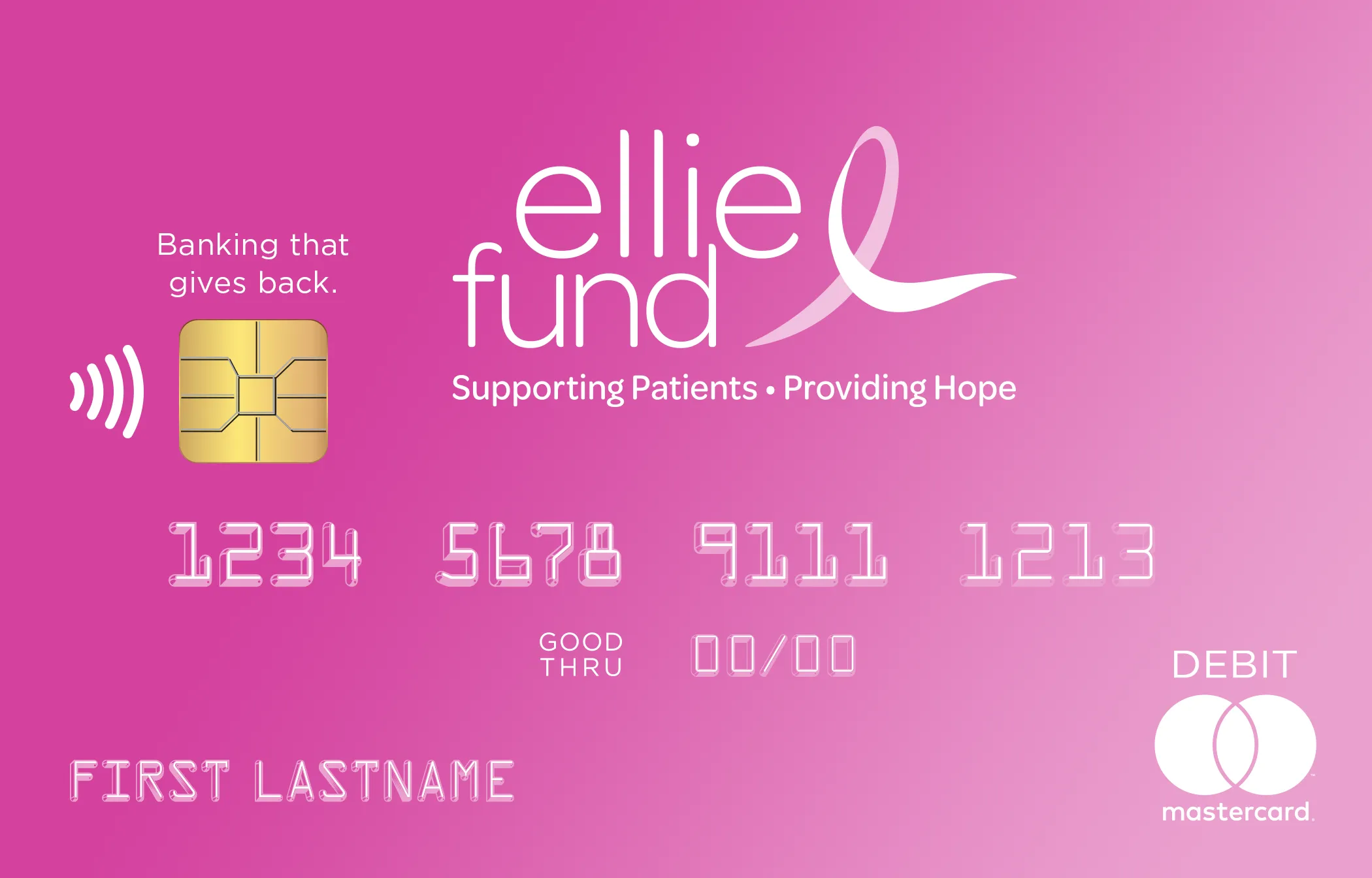 The Ellie Fund debit card
