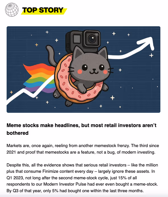 Newsletter example: Finimize