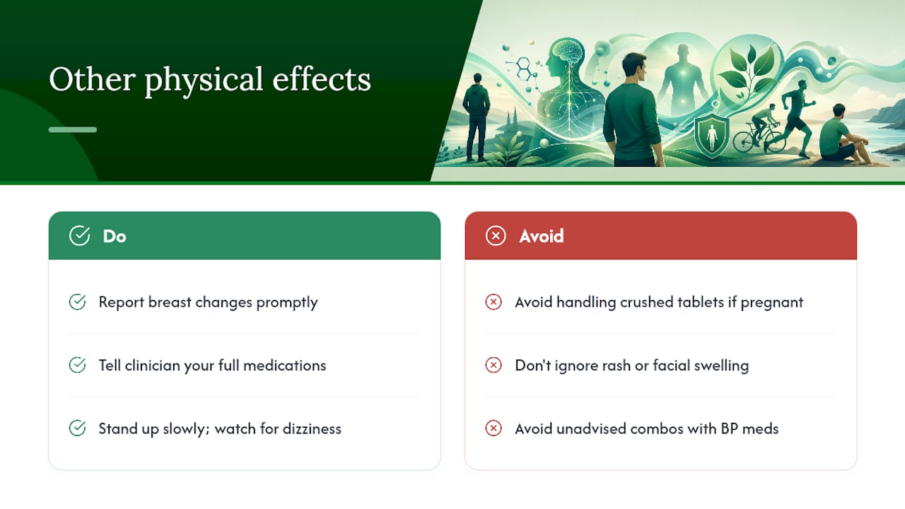 Beyond Sex and Mood: Other Physical Side Effects — overview diagram
