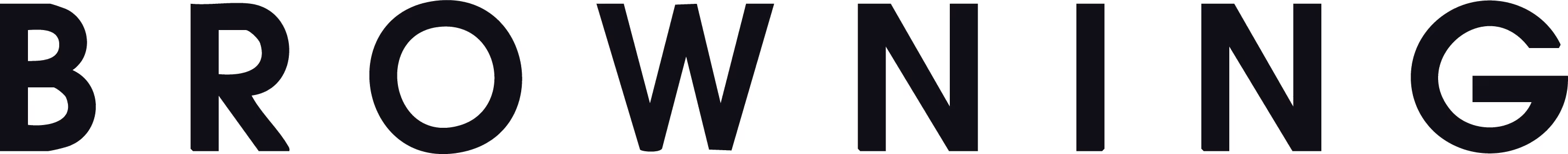 Black bold letters spelling out the word "BROWNING" horizontally