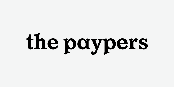 The Paypers wordmark in lowercase serif type on a light gray background.