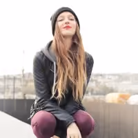 Lachende Frau