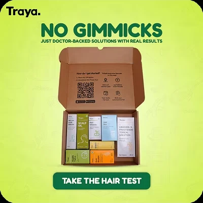 Hair kit ad, Traya