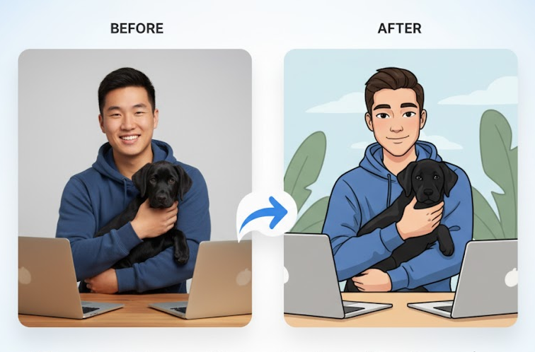 Generate stunning cartoon images and videos instantly. Switch between styles, themes, and tones effortlessly.