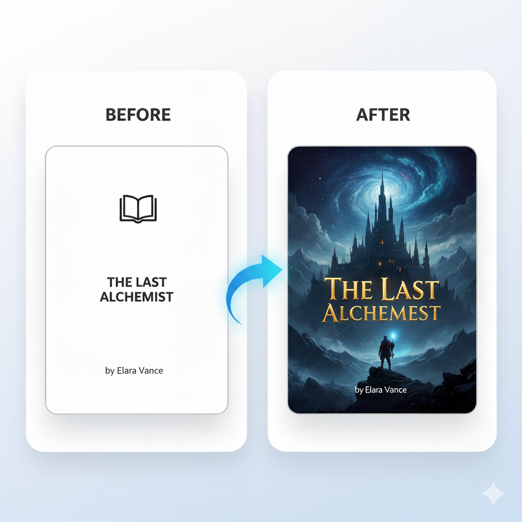 The AI understands your genre and designs visuals that attract your specific readers.