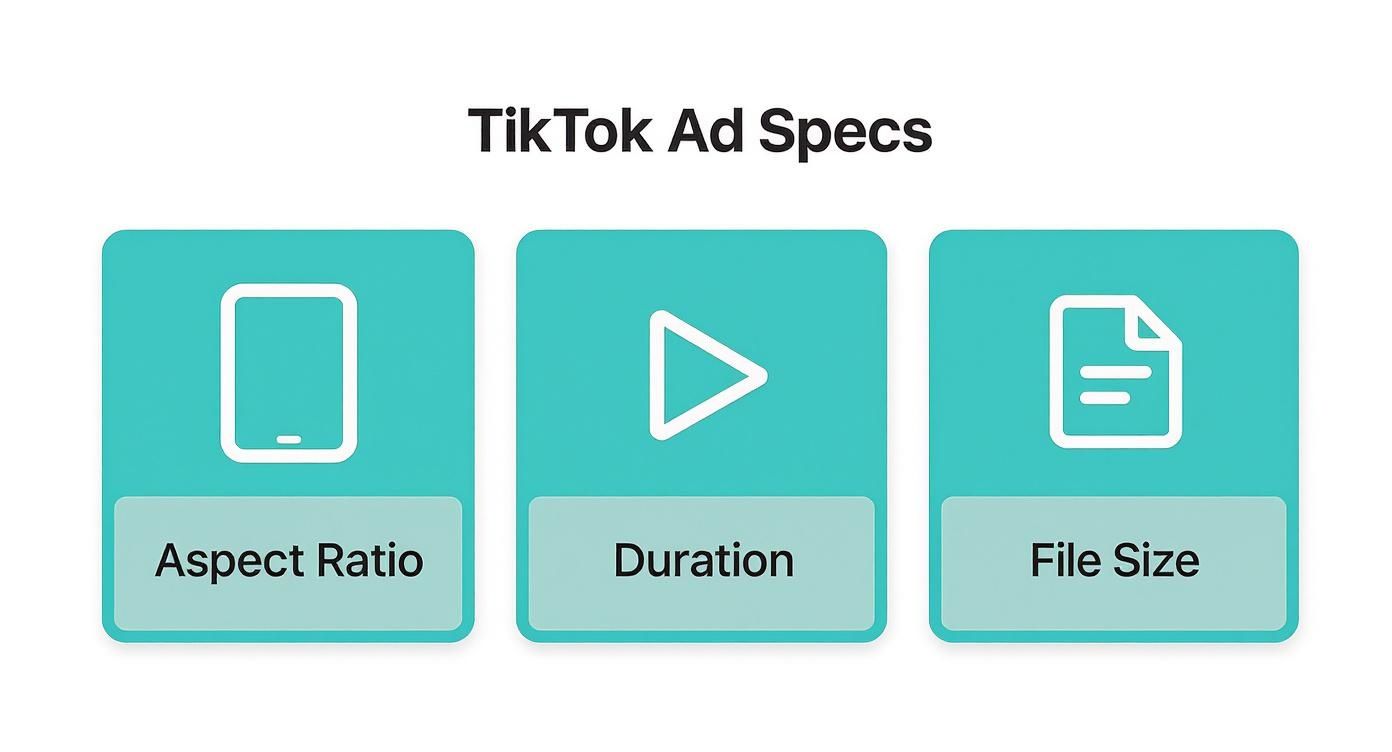 Infographic about tiktok ad specifications