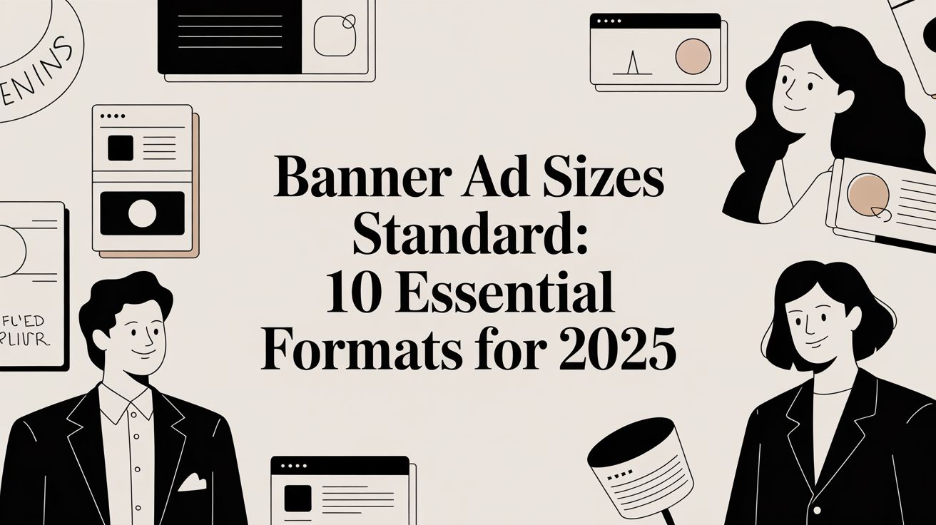 banner ad sizes standard: 10 essential formats for 2025