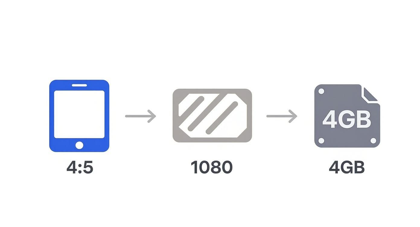 Infographic about video ad facebook size