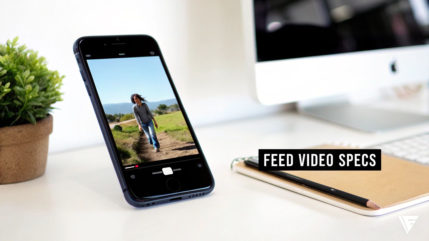 Woman reviewing ad performance on a laptop screen