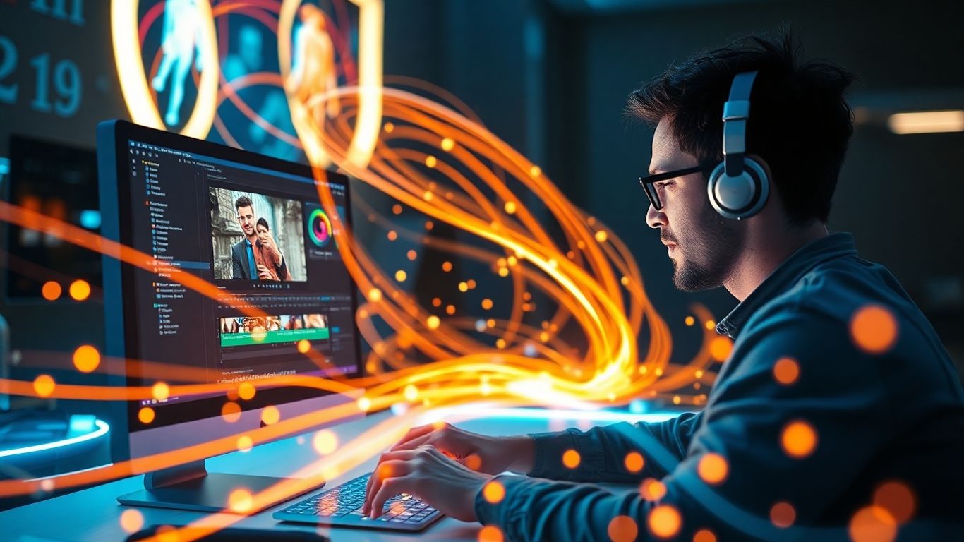 AI video maker tools creating stunning videos.