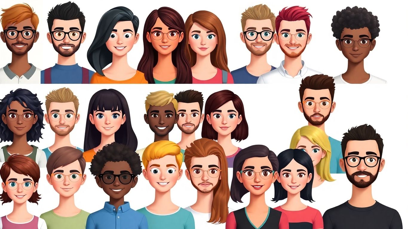Diverse AI avatars generated by HeyGen