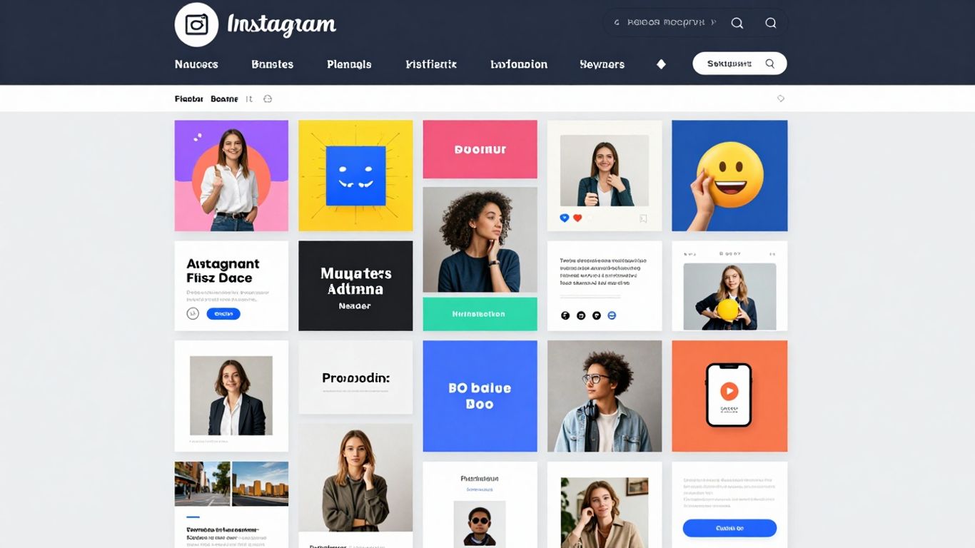 AI Instagram post generator visual examples