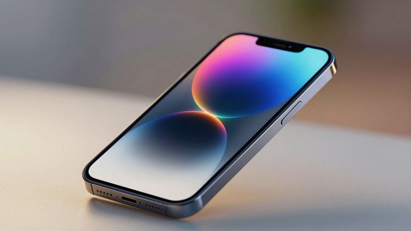 AI generated Instagram post design on a phone.