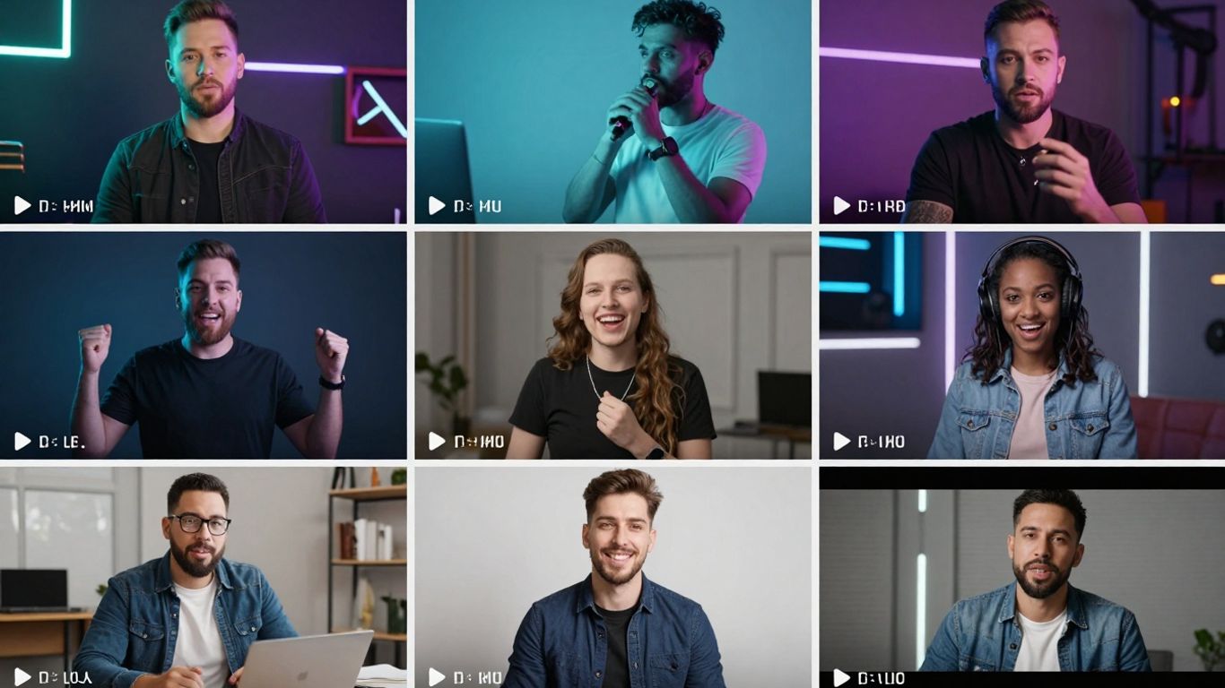 Video clips montage with dynamic effects