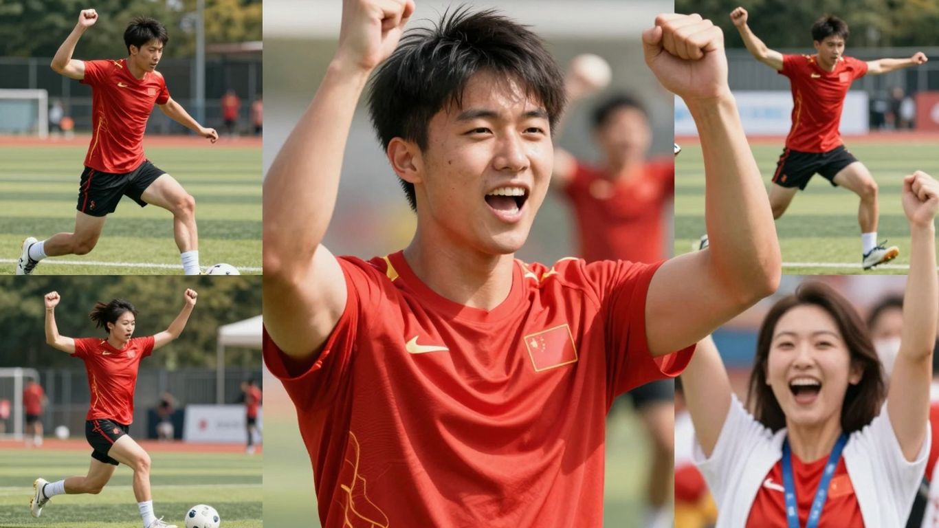 Highlight reel montage of sports and celebration photos.