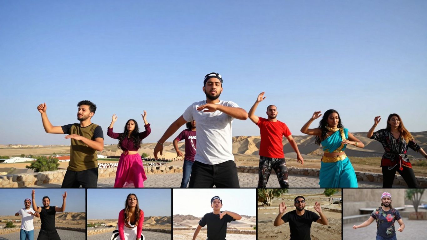 Dynamic video clips montage