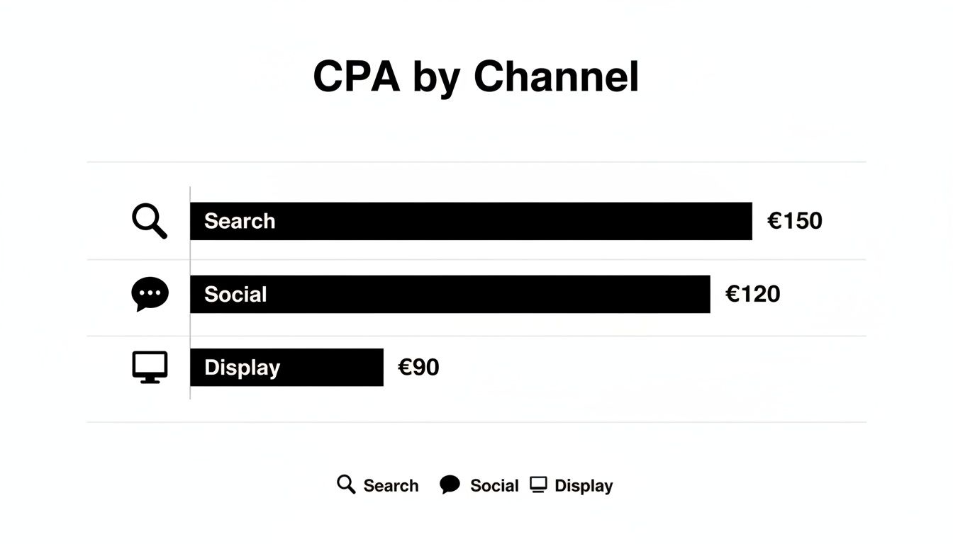 Infographic about what is cost per acquisition
