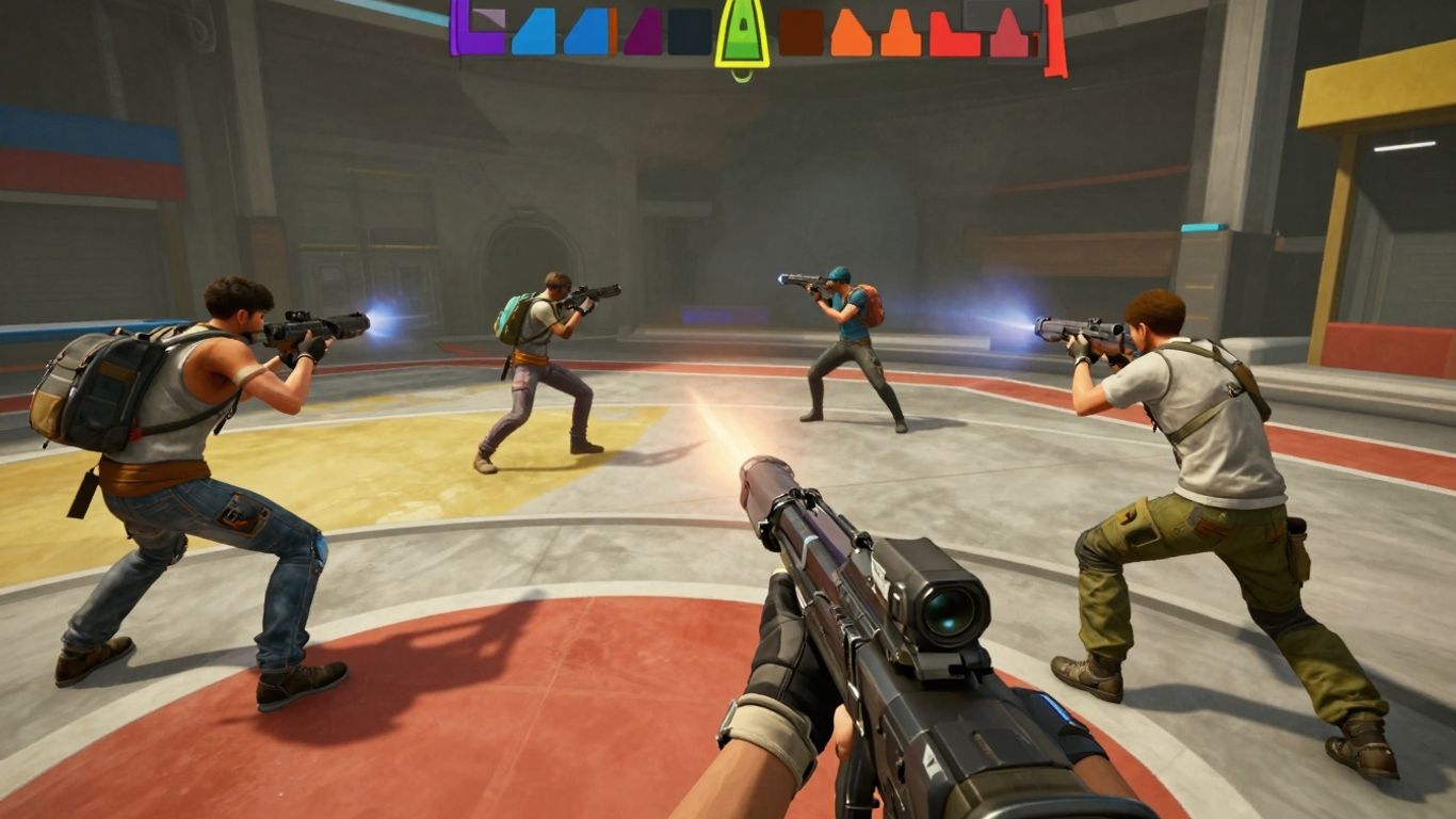 Exciting video game scene with dynamic characters and action.