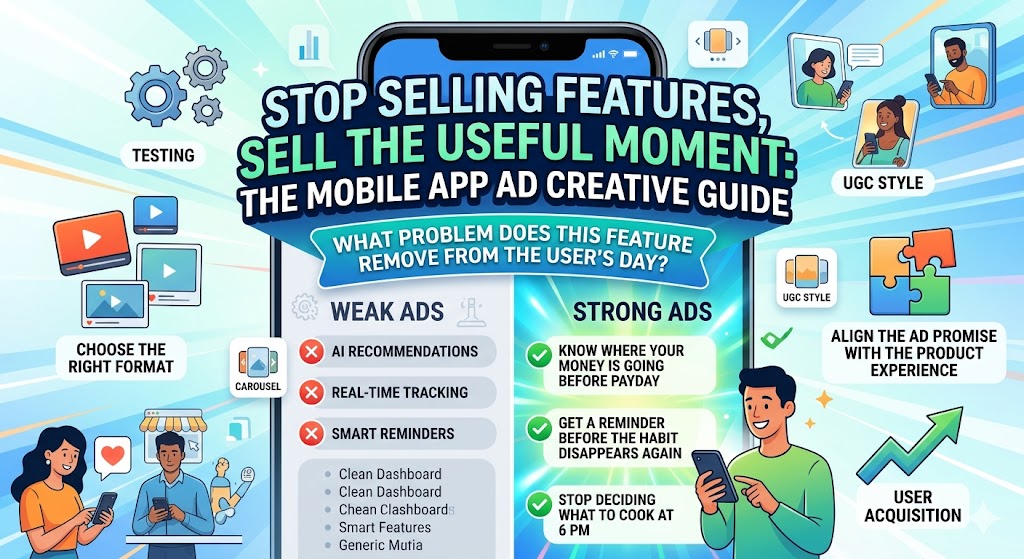 How to Turn Mobile App Features Into Ads That Actually Drive Downloads