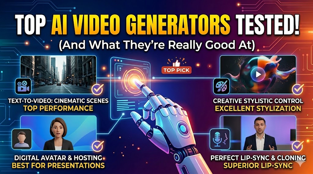 Top AI Video Generator Tools I Actually Tested (And What They’re Really Good At)