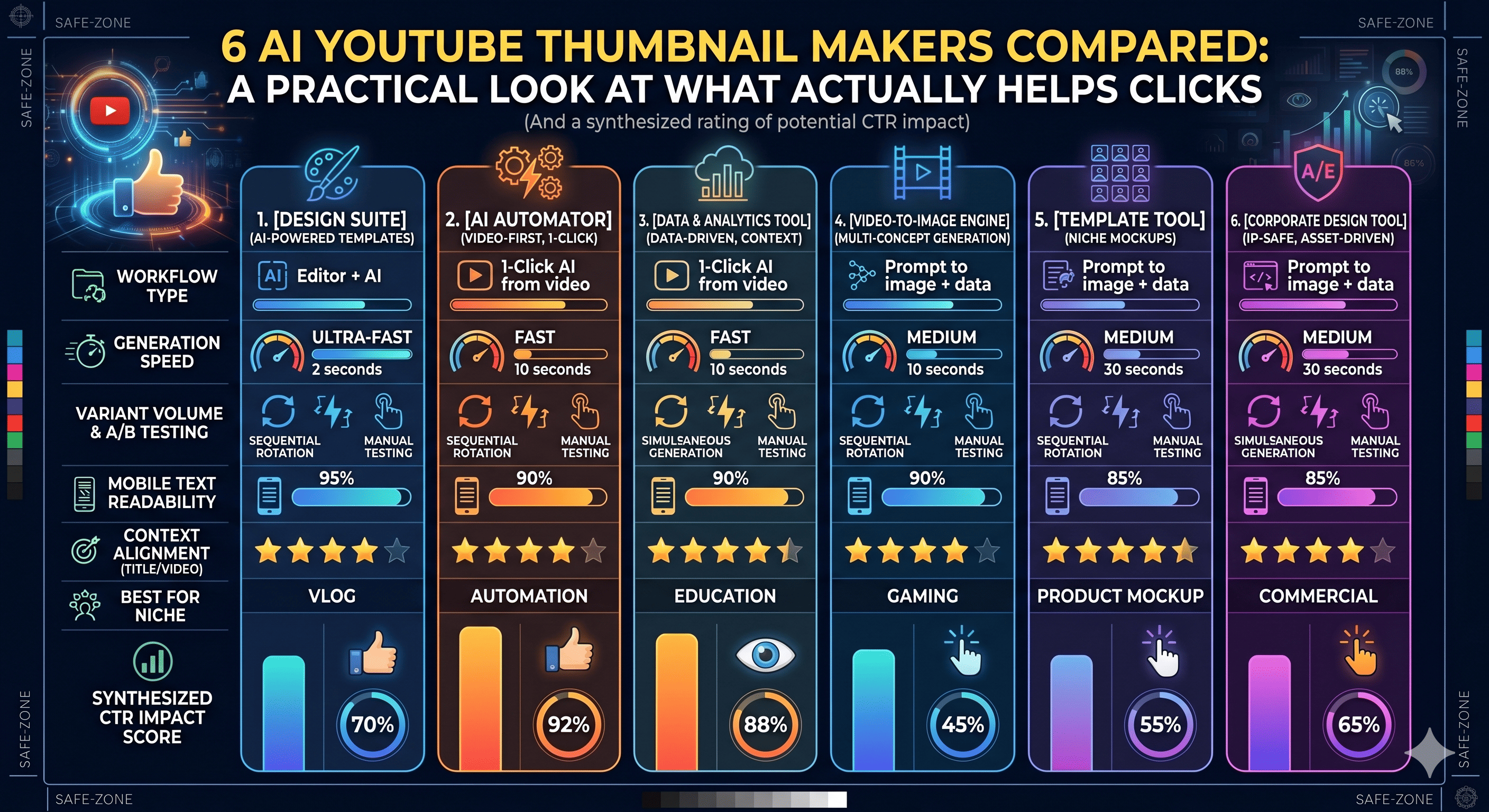 6 AI YouTube Thumbnail Makers Compared: A Practical Look at What Actually Helps Clicks