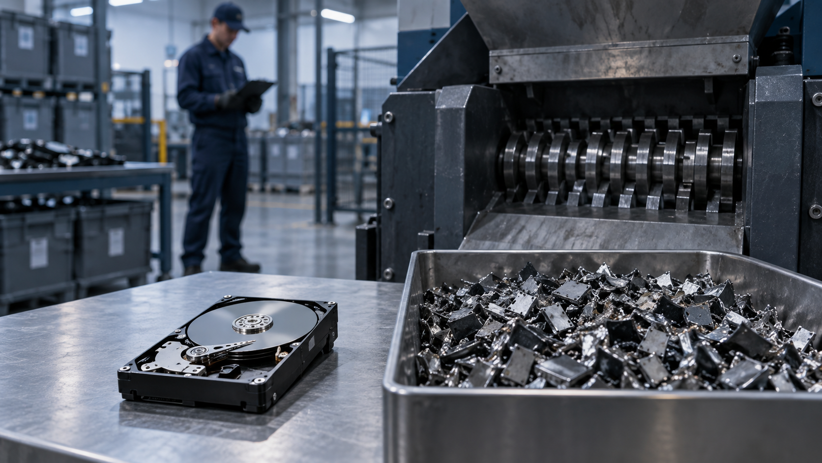 Hard Drive Shredding Explained: How the Machines Work and What the Standards Require