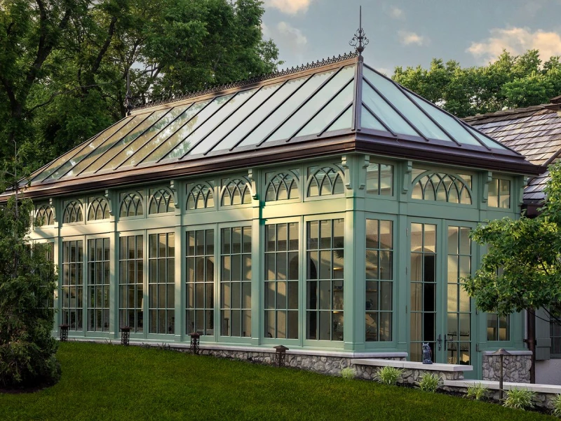 GRANTS CASE French Pinoleum Blinds in Tanglewood Conservatory