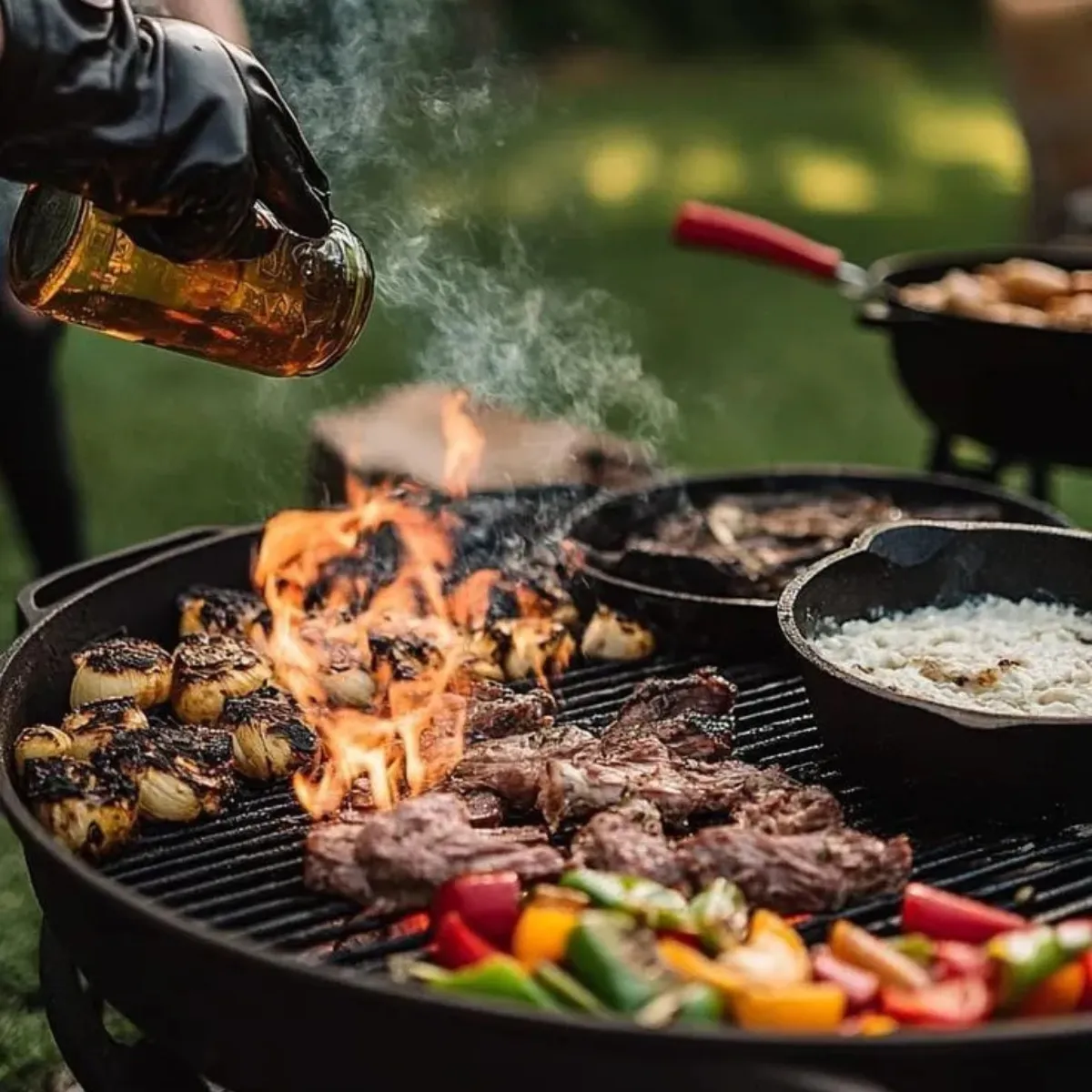 Barbacoa a domicilio con carnes y acompañamientos premium.