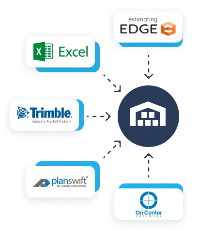 Field Materials integrates with all major takeoff / estimating software.