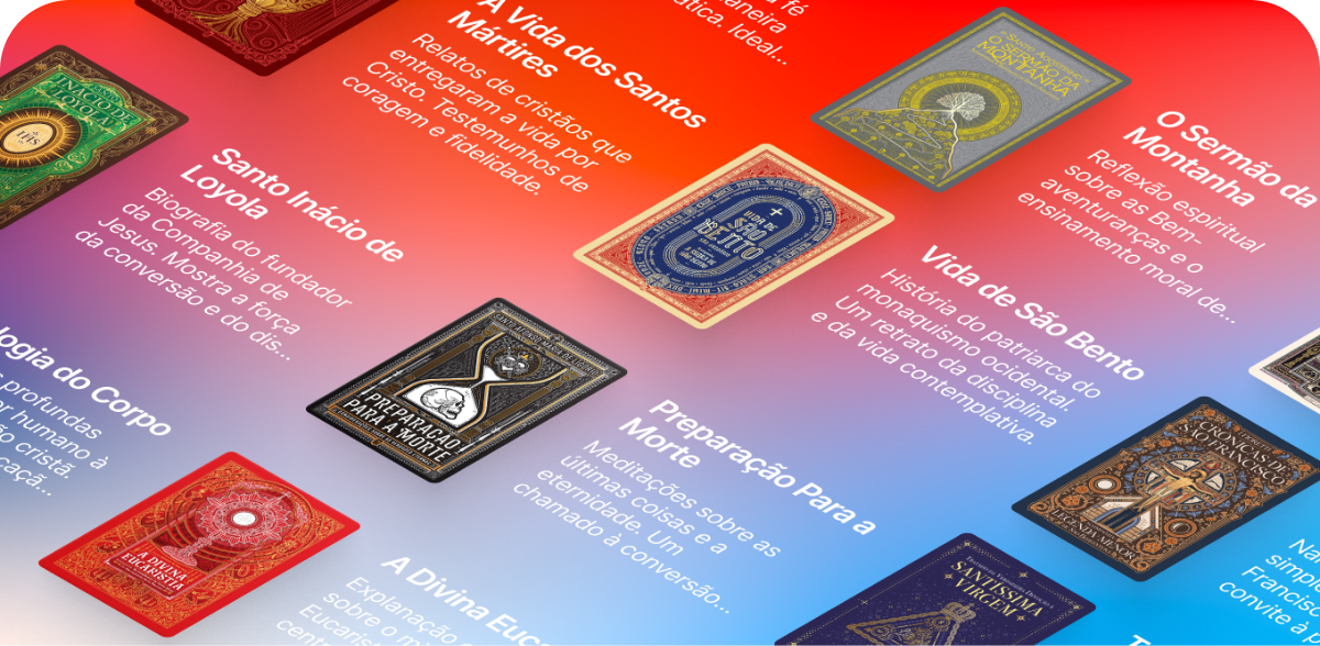 Acervo de obras da Minha Biblioteca Católica na plataforma Via