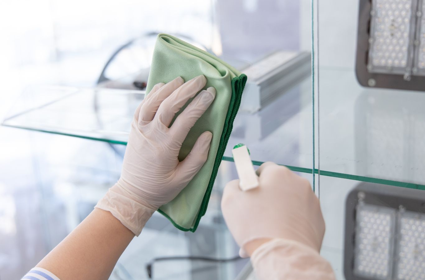 A Red Rover Cleaning expert carrying out house cleaning services in Westerville, OH, highlighting reliability, attention to detail, and trusted service. House Cleaning Services near me.