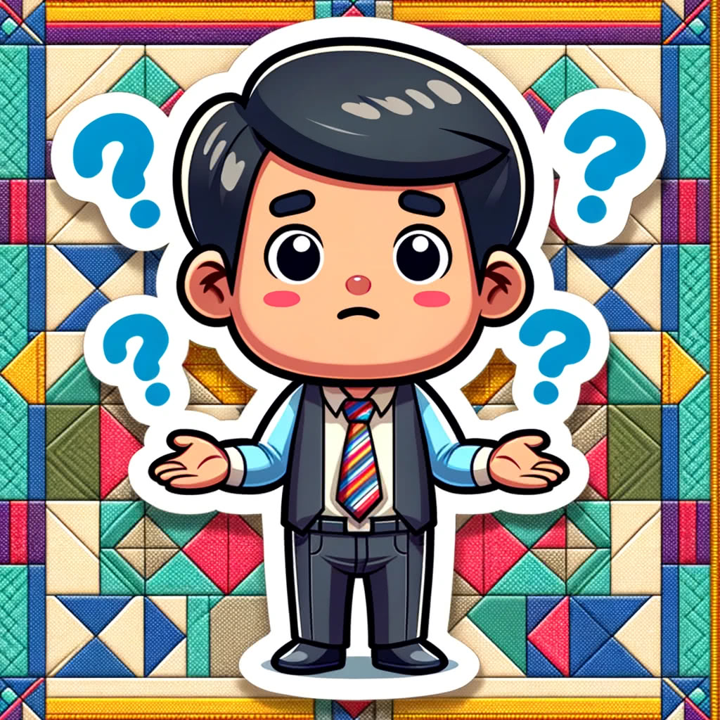 A confused salesperson
