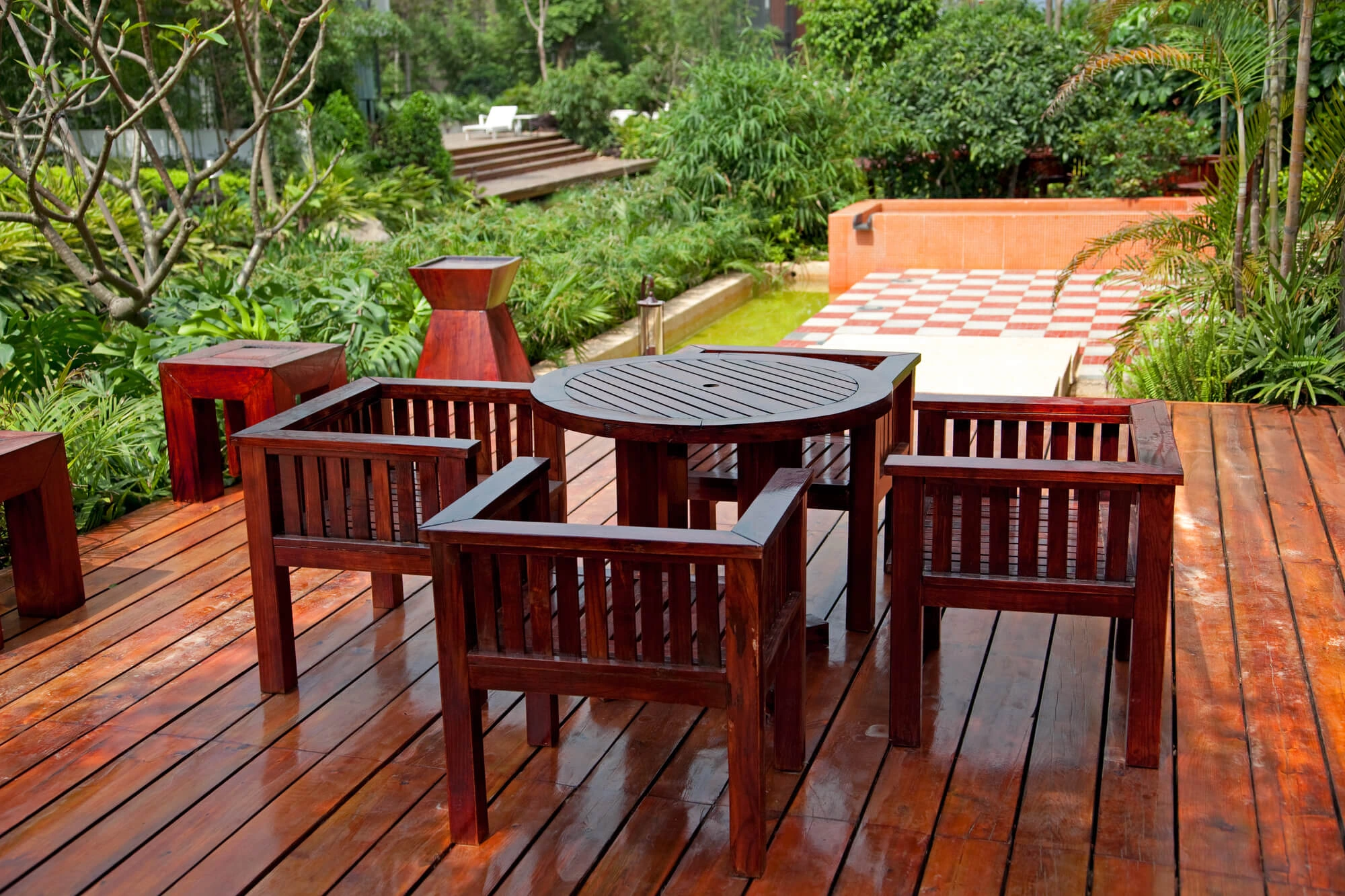 wooden outdoor living furniture boca