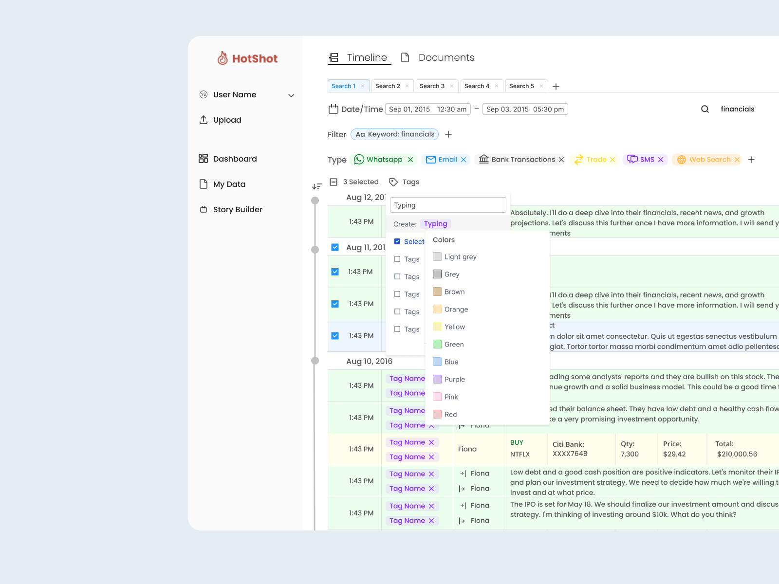 Mockup of a time dashboard app that helps lawyers manage files with ai