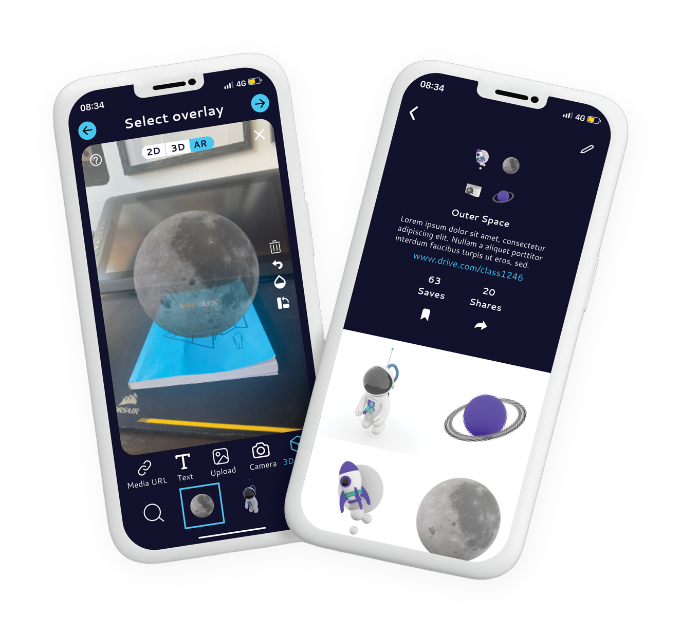Halo AR product screens