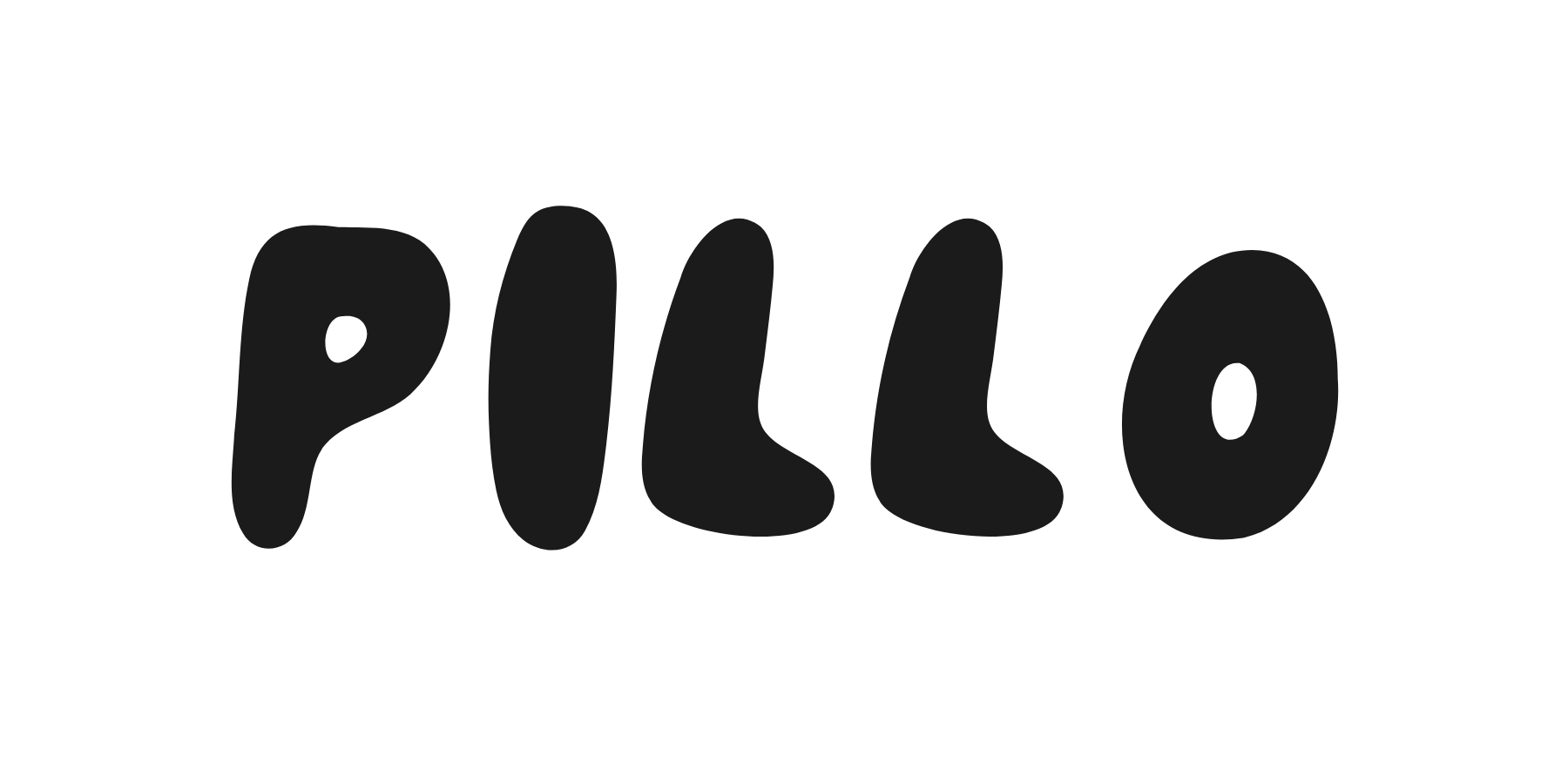Pillo wordmark, straight