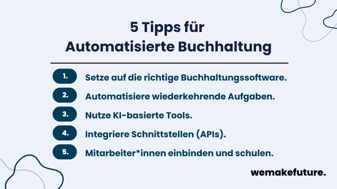 5 Tipps für die Automatisierung der Buchhaltung.