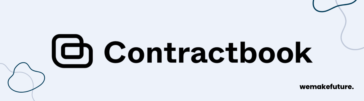 Ein Header mit dem Logo von Contractbook.