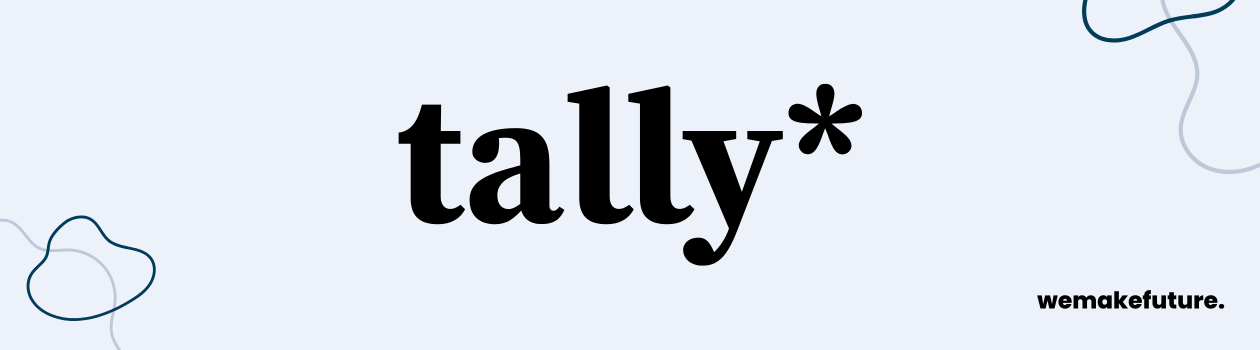 Ein Header mit dem Logo von Tally.
