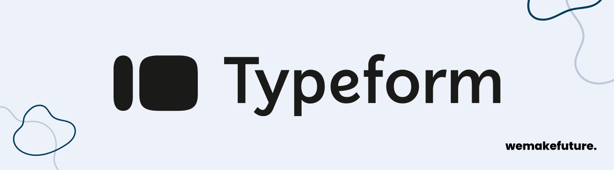 Ein Header mit dem Logo von Typeform.