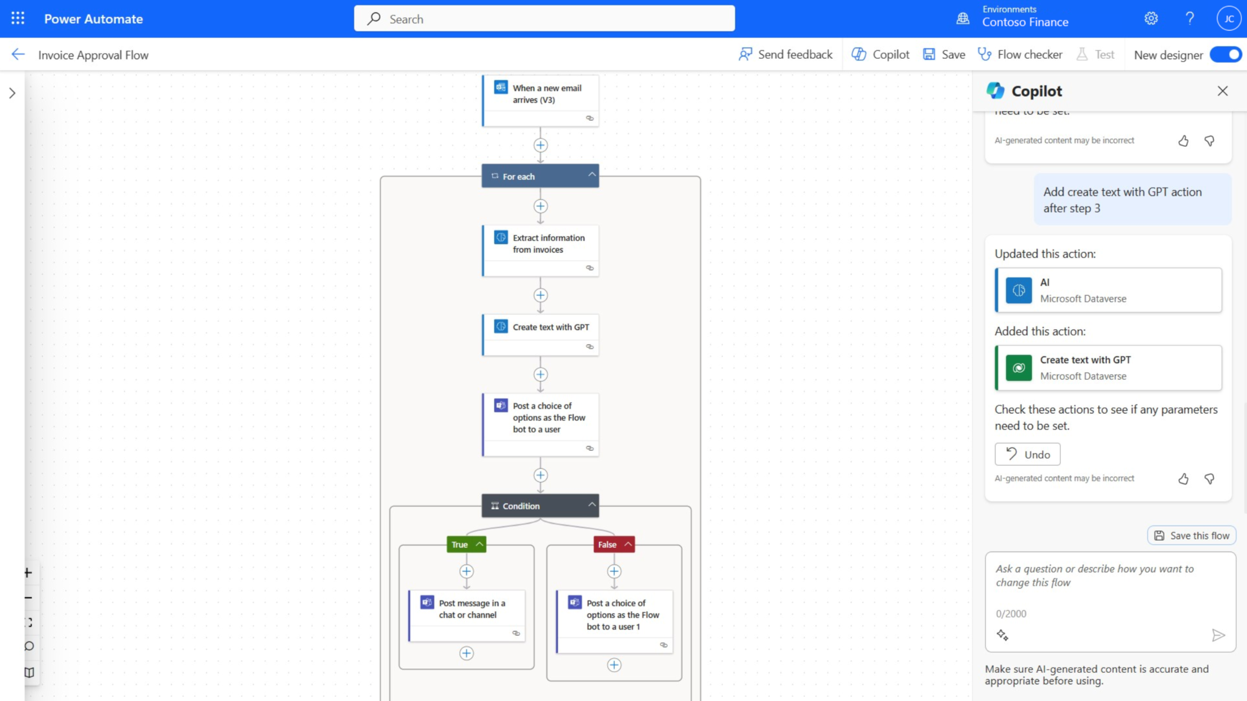 Overview of Power Automate interface
