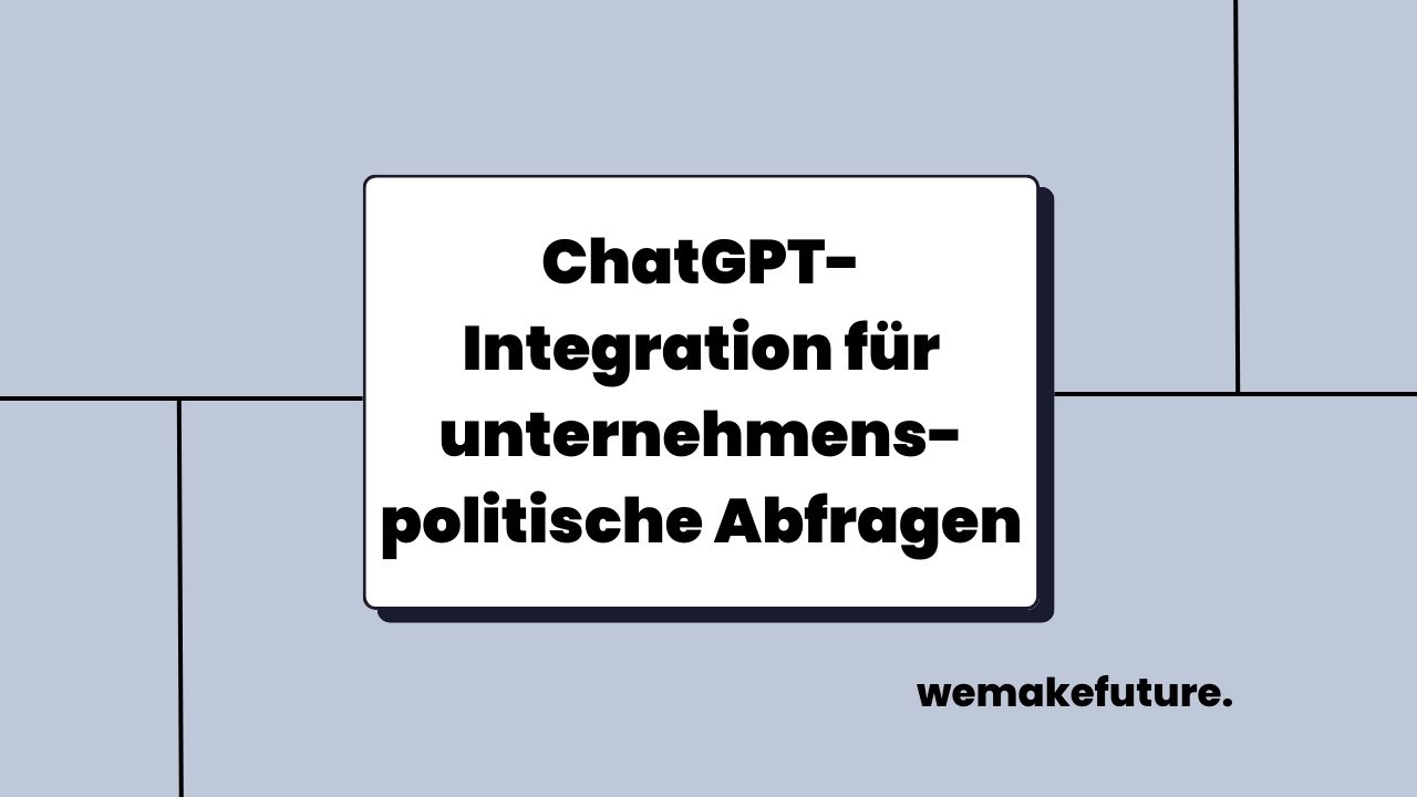 ChatGPT-Integration für die Personalabteilung